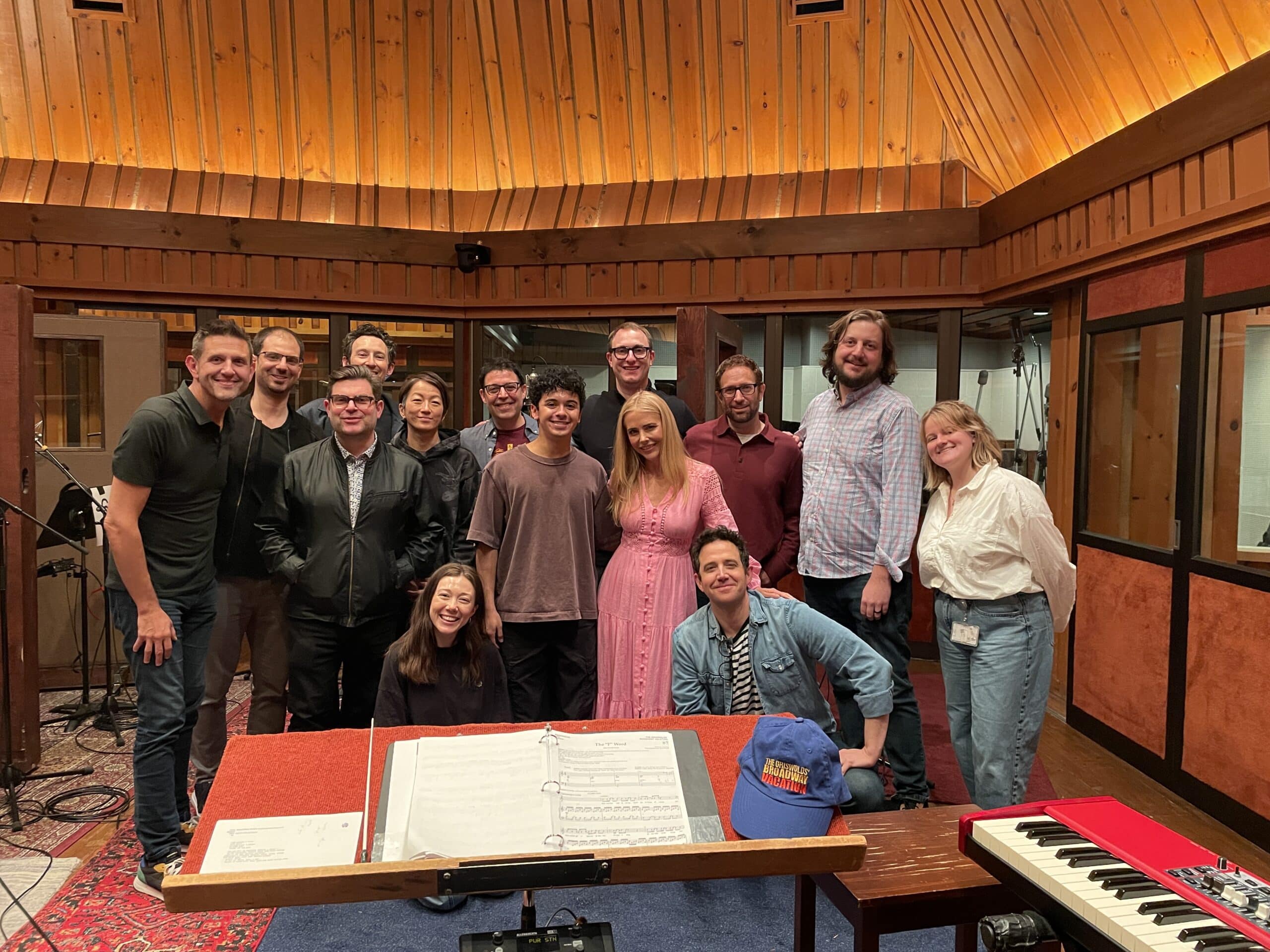 David Rossmer and Steve Rosen in studio recording The Griswolds’ Broadway Vacation concept album